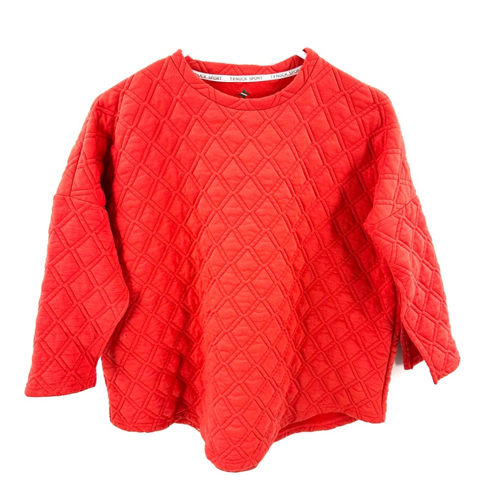 Tuckernuck Sport Ally Quilted Sweatshirt Womens XS/S Swing Crew Pullover Comfy - Picture 2 of 11
